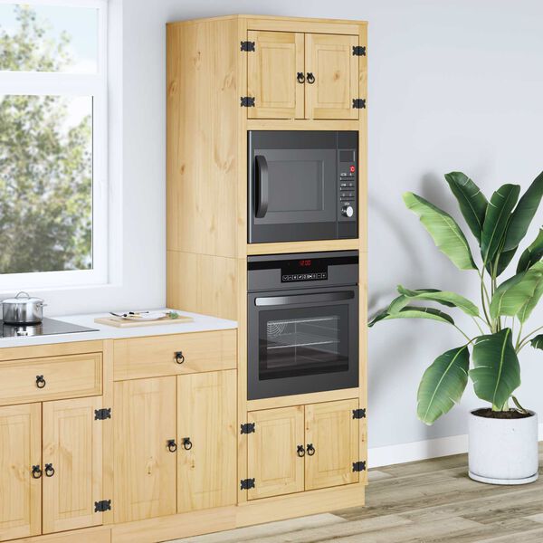 vidaXL Arm&aacute;rio com prateleira SKI Castanho Mel 66 x 58 x 207 cm