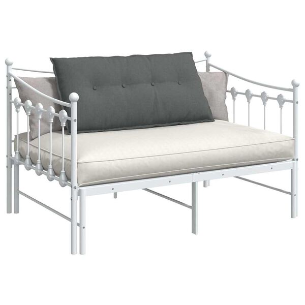 vidaXL Travesseiro para Costas Cinza Escuro 100 x 19 x 50 cm tecido