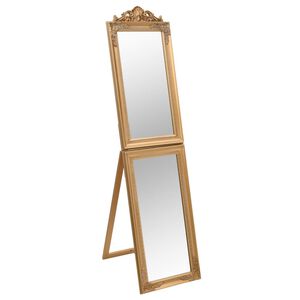 vidaXL Espelho de p&eacute; 40x160 cm dourado