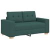vidaXL Sof&aacute; 3 pcs Verde Escuro 221 x 80 x 80 cm