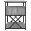 vidaXL Mesas de cabeceira 2 pcs derivados madeira sonoma cinza