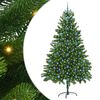 vidaXL Árvore de Natal com 300 LEDs com suporte Verde 210 cm PE