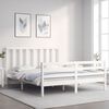 vidaXL Cama sem colch&atilde;o 160x200 cm madeira de pinho maci&ccedil;a branco