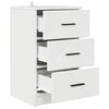 vidaXL Arm&aacute;rio de Cabeceira Branco brilhante 38 x 38 x 66 cm