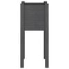 vidaXL Vaso/floreira de jardim 31x31x70 cm pinho maci&ccedil;o cinzento