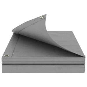 vidaXL Lona com Olhais Cinzento-claro 2 x 3 m 260 gsm PE
