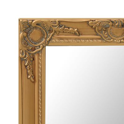 vidaXL Espelho de parede estilo barroco 60x40 cm dourado
