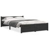 vidaXL Estrutura de cama 120x200 cm madeira maci&ccedil;a preto