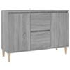 vidaXL Aparador 101x35x70 cm derivados de madeira cinzento sonoma