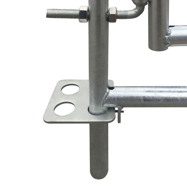 Curral/recinto para ovelhas c/ 4 pain&eacute;is a&ccedil;o galvanizado 137x137x92 cm