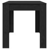 vidaXL Mesa de jantar Carvalho Preto 140 x 74,5 x 76 cm vime PE