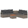 vidaXL Conjunto de Sof&aacute;s 8 unid. Cinza e Cinza Escuro