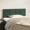 vidaXL Cabeceira de cama veludo 80x5x78/88 cm verde-escuro