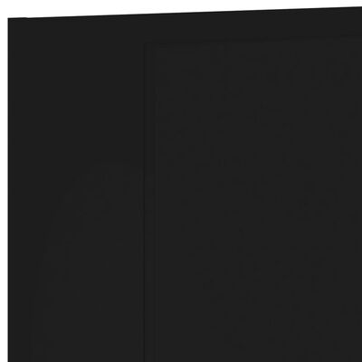 vidaXL 6 pcs móveis de parede p/ TV derivados de madeira preto