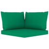 vidaXL 6 pcs conjunto lounge de jardim c/ almofad&otilde;es verdes