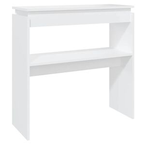 vidaXL Mesa consola 80x30x80 cm derivados de madeira branco