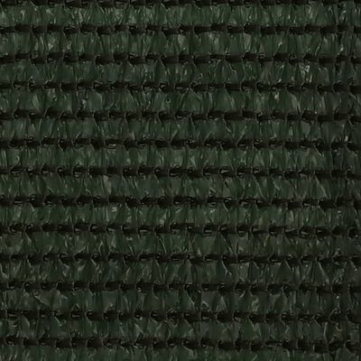 vidaXL Tela de varanda 90x500 cm PEAD verde-escuro