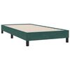 vidaXL Cama com molas/colch&atilde;o verde-escuro 80x210 cm veludo