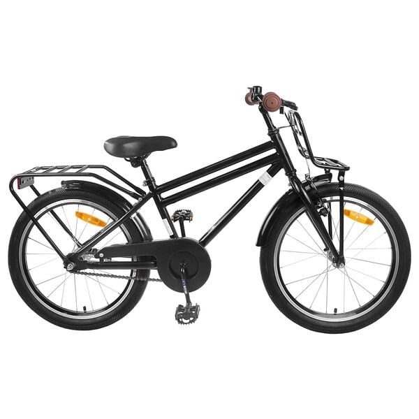 vidaXL Bicicleta Infantil 20 Polegadas para 6-11 Anos Preto