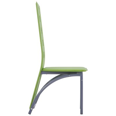 vidaXL Cadeiras de jantar 4 pcs couro artificial verde