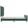 vidaXL Cama Box com cabeceira Verde Escuro 140 x 190 cm Veludo