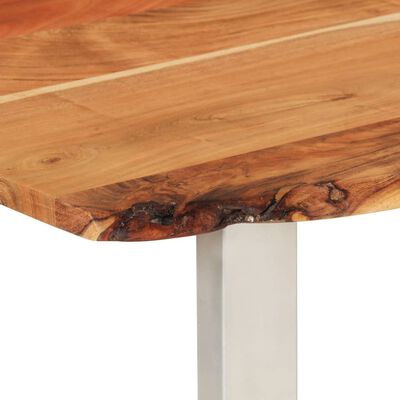 vidaXL Mesa de jantar 180x90x76 cm madeira de acácia maciça
