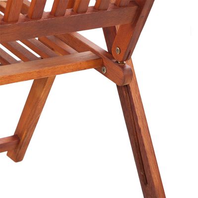 vidaXL Cadeiras de jardim dobráveis 3 pcs madeira de acácia maciça