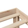 vidaXL Cama com estante sem colch&atilde;o 100x200 cm pinho maci&ccedil;o