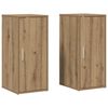 vidaXL Sapateiras 2 pcs 32x35x70 derivados madeira carvalho artesanal