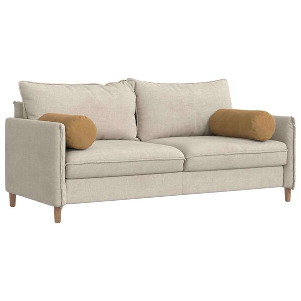 vidaXL Almofadas de Apoio 2 pcs Castanho &Oslash; 25 x 70 cm