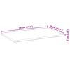 vidaXL Tampo de mesa retangular 80x50x2 cm madeira de ac&aacute;cia maci&ccedil;a