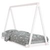 vidaXL Estrutura de cama infantil 80x200 cm pinho maci&ccedil;o branco