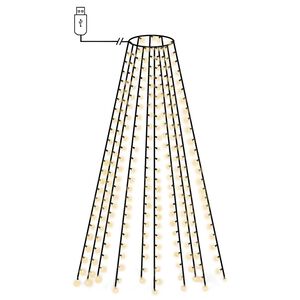 vidaXL Cord&atilde;o de luzes para &aacute;rvore de Natal 250 luzes LED 250 cm