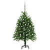 vidaXL &Aacute;rvore Natal artificial pr&eacute;-iluminada c/ bolas 120 cm verde