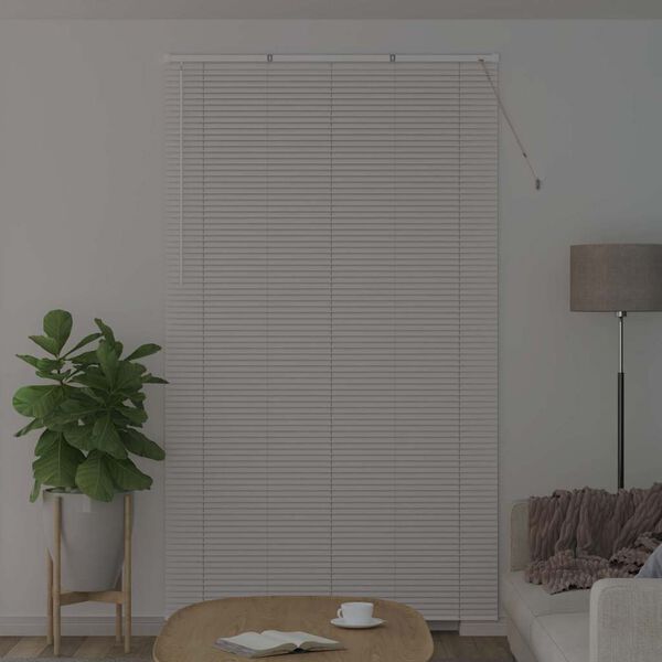 vidaXL Persianas venecianas Manual Branco 220 x 135 cm Alum&iacute;nio