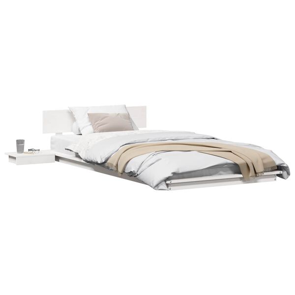 vidaXL Estrutura da Cama Branco 90 x 190 cm madeira