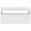 vidaXL Móvel de TV com luzes LED 75x35x40 cm branco