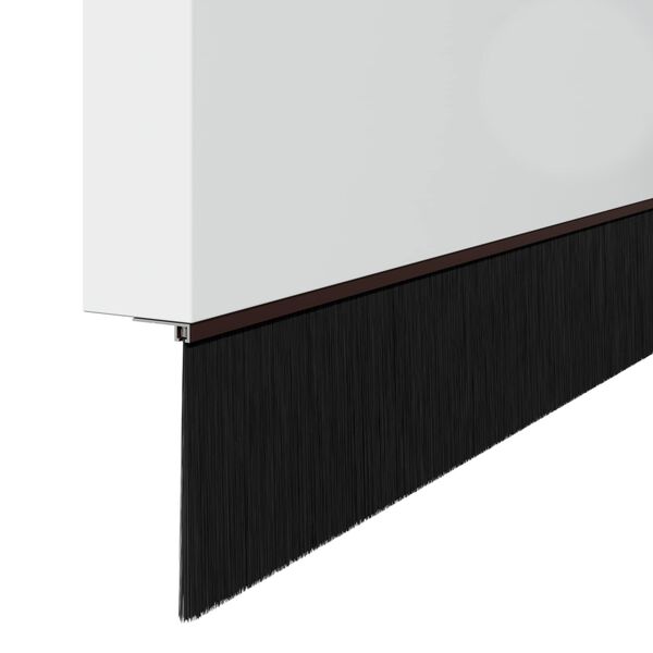 vidaXL Selos de Escovas para Porta com Parafuso 12 pcs Castanho 100 cm