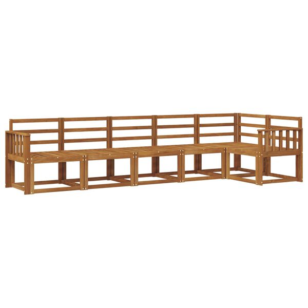 vidaXL Conjunto de Sof&aacute;s para Exterior 6 pcs Natural