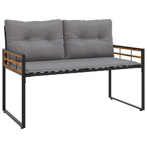 vidaXL Banco de Camada de Madeira 114 x 55 x 77 cm Cinzento-claro