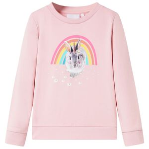 Sweatshirt para crian&ccedil;a cor rosa-claro 92
