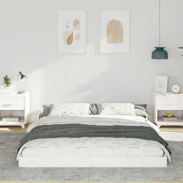 vidaXL Estrutura da Cama Branco 160 x 210 cm