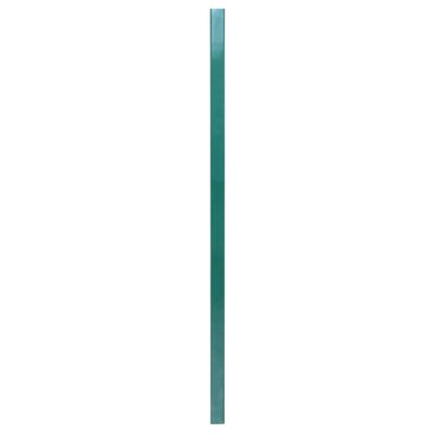 vidaXL Postes de vedação 10 pcs 130 cm aço galvanizado verde