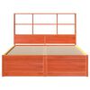 vidaXL Cama sem colch&atilde;o 140x200 cm madeira pinho maci&ccedil;a castanho-mel