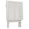 vidaXL Espregui&ccedil;adeiras 2 pcs c/ mesa madeira de ac&aacute;cia maci&ccedil;a branco