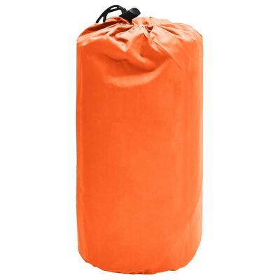 vidaXL Colchão de ar insuflável com almofada 58x190 cm laranja
