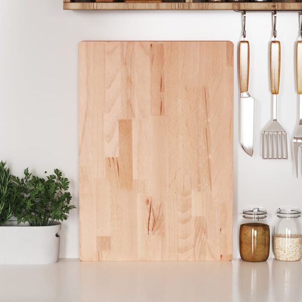 vidaXL T&aacute;bua de cortar 50x35x4 cm madeira de faia maci&ccedil;a