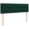 vidaXL Estrutura de cama otomana com colch&atilde;o 140x200 cm verde escuro