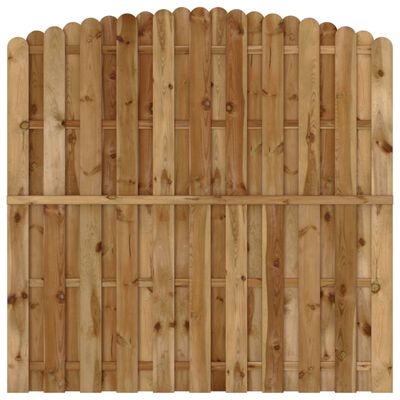 vidaXL Painel de vedação em madeira de pinho 180x(165-180) cm