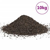 vidaXL Gravilha de basalto 10 kg 1-3 mm preto